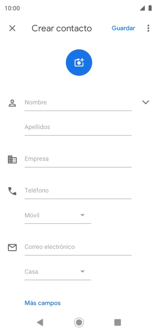 Pulsa Nombre e introduce el nombre deseado.