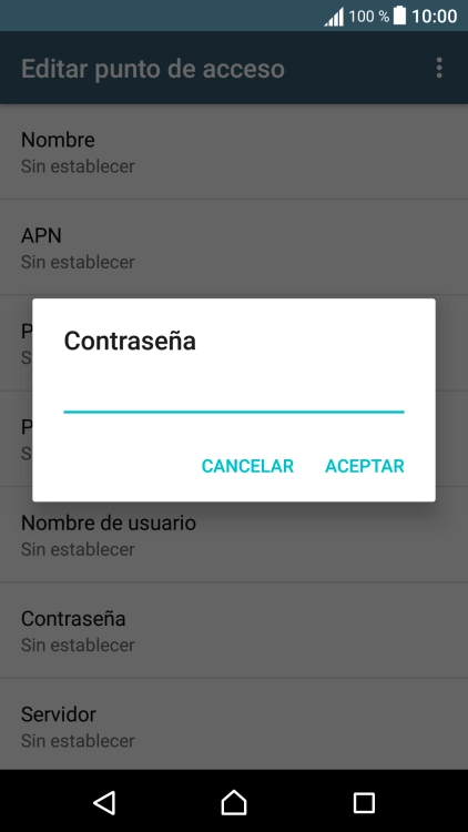 Introduce wap125 y pulsa ACEPTAR.