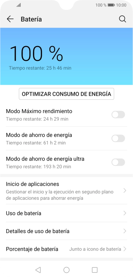 Pulsa el indicador junto al ajuste deseado para activar la función.