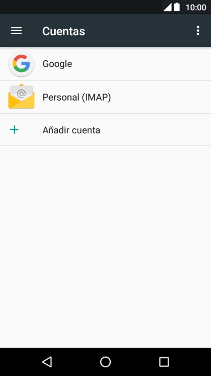 Pulsa Añadir cuenta.