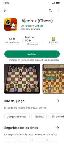 Pulsa Instalar y sigue las indicaciones de la pantalla para instalar la app.