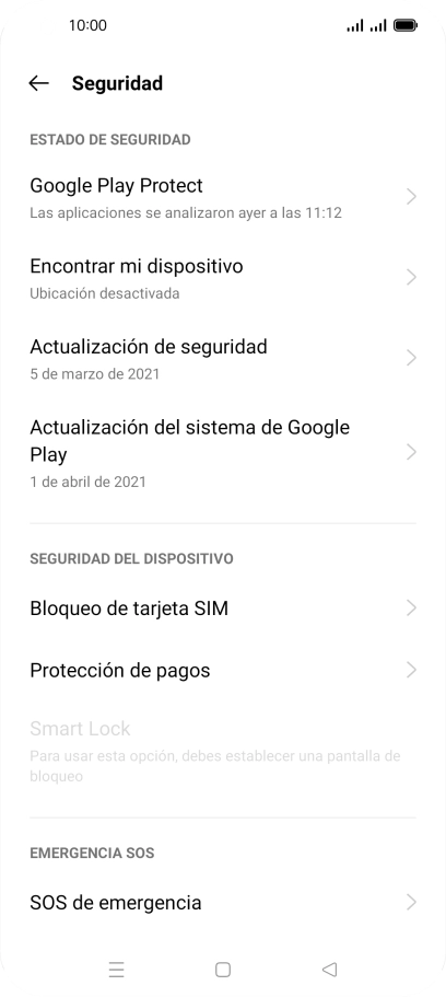 Pulsa Bloqueo de tarjeta SIM.
