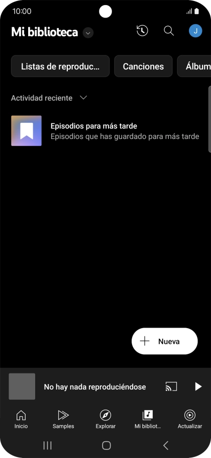 Pulsa la lista desplegable.