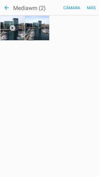 Mantén pulsados la imagen o el videoclip deseados durante unos instantes.