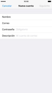 Pulsa Contraseña e introduce la contraseña de tu cuenta de correo electrónico.