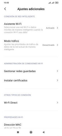 Pulsa Asistente Wi-Fi.