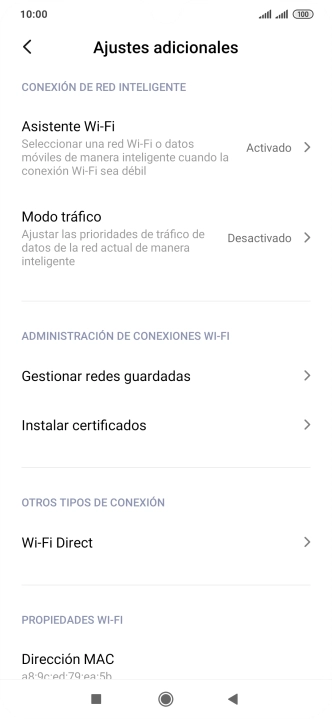 Pulsa Asistente Wi-Fi.
