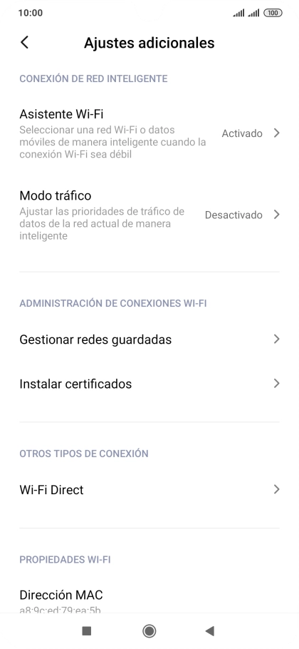 Pulsa Asistente Wi-Fi.
