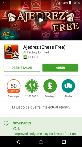 Pulsa la tecla de inicio para terminar y regresar a la pantalla de inicio.