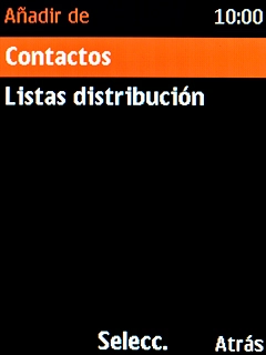 Selecciona Contactos.
