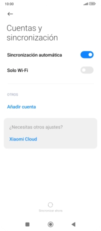 Pulsa Añadir cuenta.