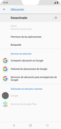 Pulsa el indicador para activar o desactivar la función.
