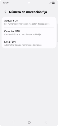 Pulsa Activar FDN.