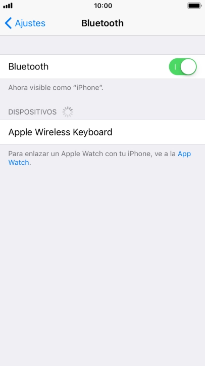 Pulsa el dispositivo Bluetooth deseado y sigue las indicaciones de la pantalla para vincular el dispositivo al teléfono.