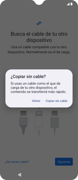 Pulsa Copiar sin cable.