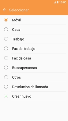 Pulsa el tipo de número deseado.
