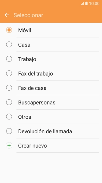 Pulsa el tipo de número deseado.