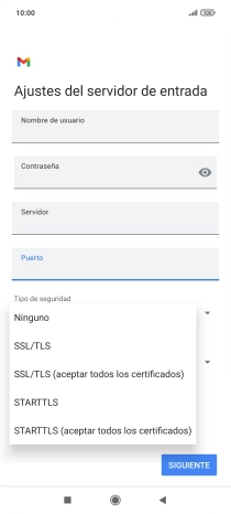 Pulsa Ninguno.