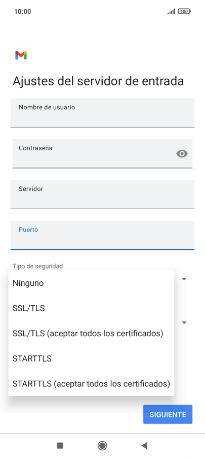 Pulsa Ninguno.