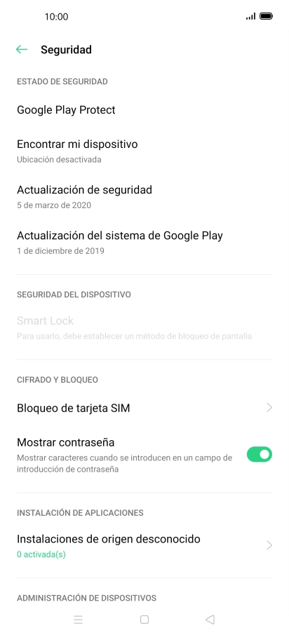 Pulsa Bloqueo de tarjeta SIM.