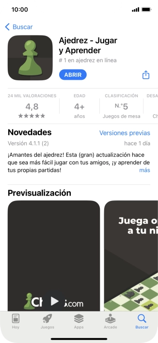 Desliza el dedo hacia arriba desde la parte inferior de la pantalla para terminar y volver a la pantalla de inicio.