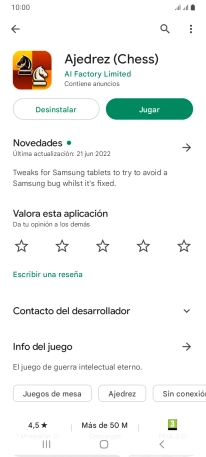 Pulsa Desinstalar.
