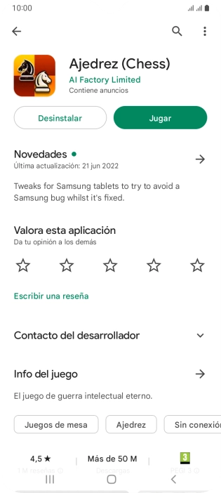 Pulsa Desinstalar.