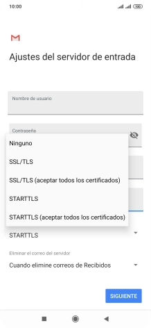 Pulsa Ninguno para desactivar la función.