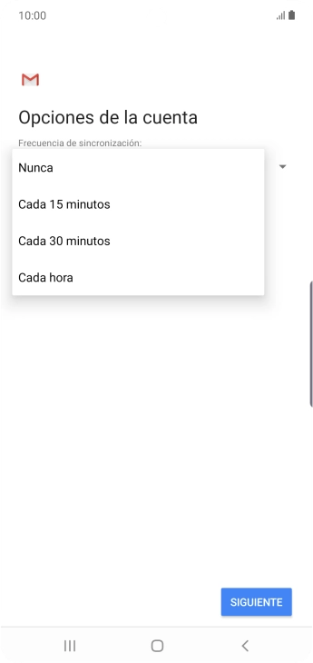 Pulsa el ajuste deseado.