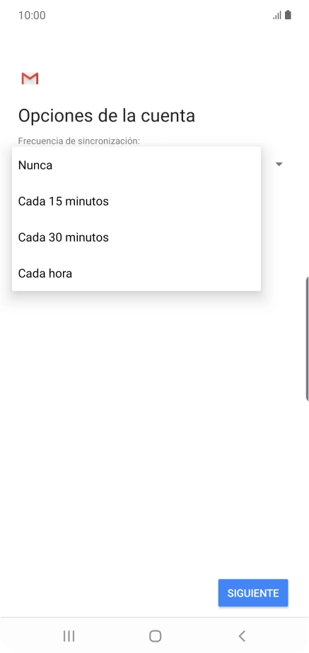 Pulsa el ajuste deseado.