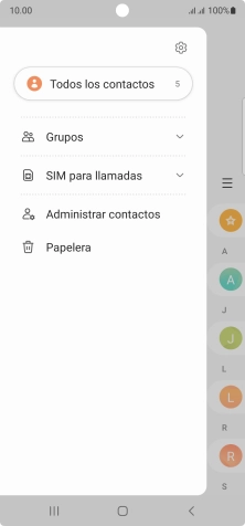 Pulsa Administrar contactos.