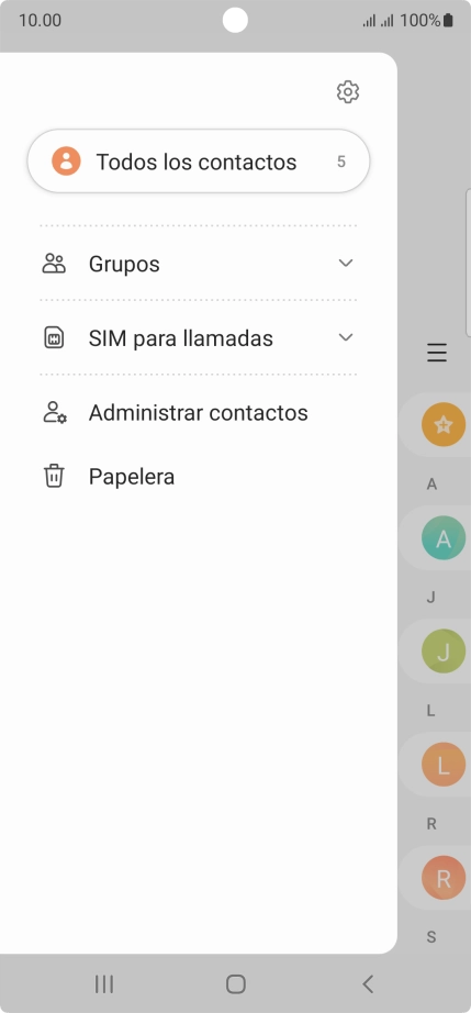 Pulsa Administrar contactos.