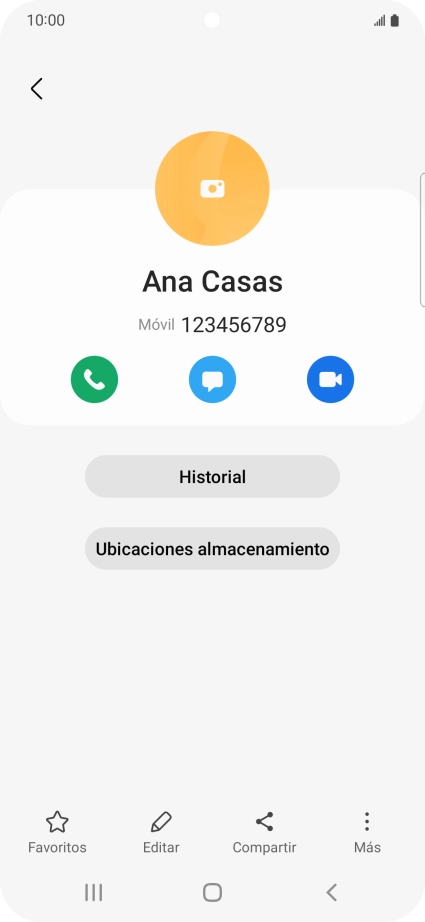 Pulsa el icono de realizar llamadas.
