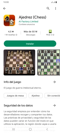 Pulsa Instalar y sigue las indicaciones de la pantalla para instalar la app.