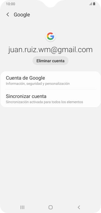 Pulsa Sincronizar cuenta.