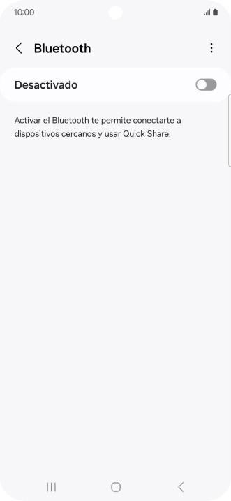 Pulsa el indicador para activar la función.