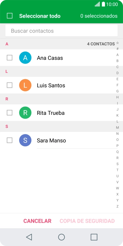 Pulsa Seleccionar todo.