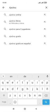 Introduce el nombre del tema o de la app y pulsa el icono de búsqueda.