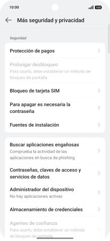 Pulsa Bloqueo de tarjeta SIM.