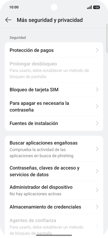Pulsa Bloqueo de tarjeta SIM.
