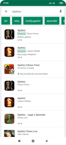 Pulsa la app deseada.