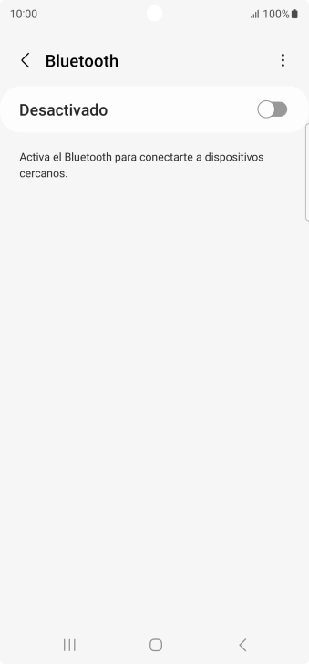 Pulsa el indicador para activar la función.