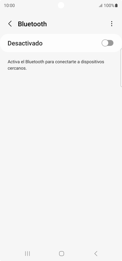 Pulsa el indicador para activar la función.