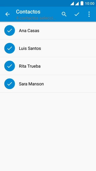 Pulsa el icono de aceptar.