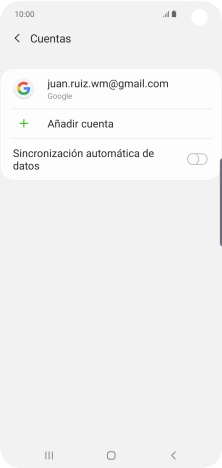 Pulsa la cuenta deseada.