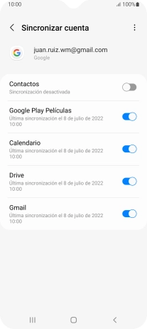 Pulsa el indicador junto a 