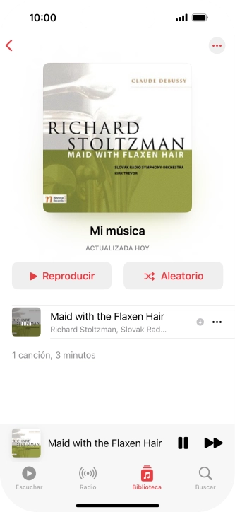 Pulsa el título de la canción.