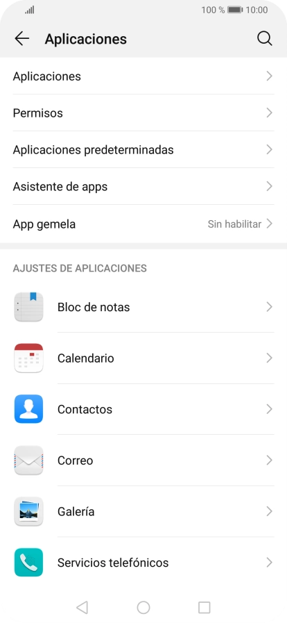 Pulsa Aplicaciones.