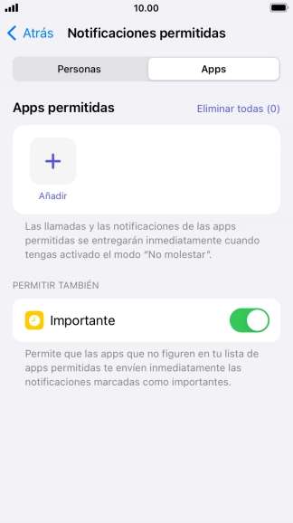 Pulsa el indicador junto a 