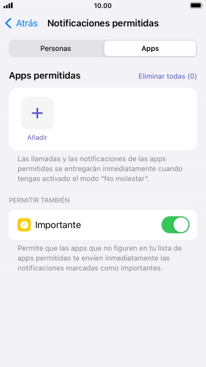 Pulsa el indicador junto a 